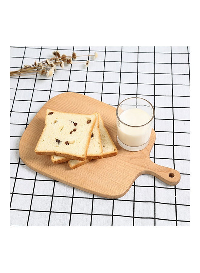 Generic - Wooden Cutting Board Rectangle Brown 33 x 19 x 2cm - Image 1