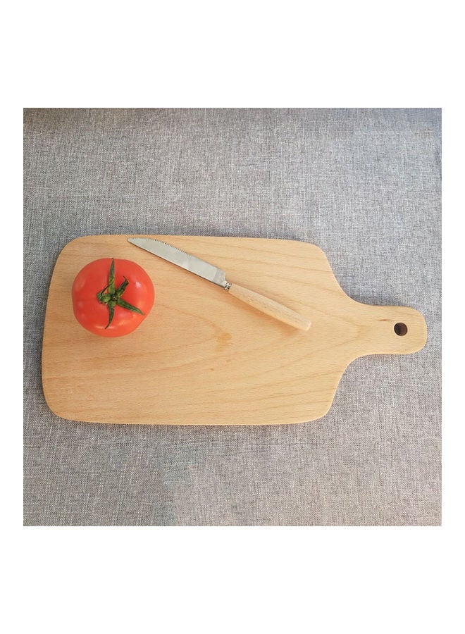 Generic - Wooden Cutting Board Rectangle Brown 33 x 19 x 2cm - Image 1