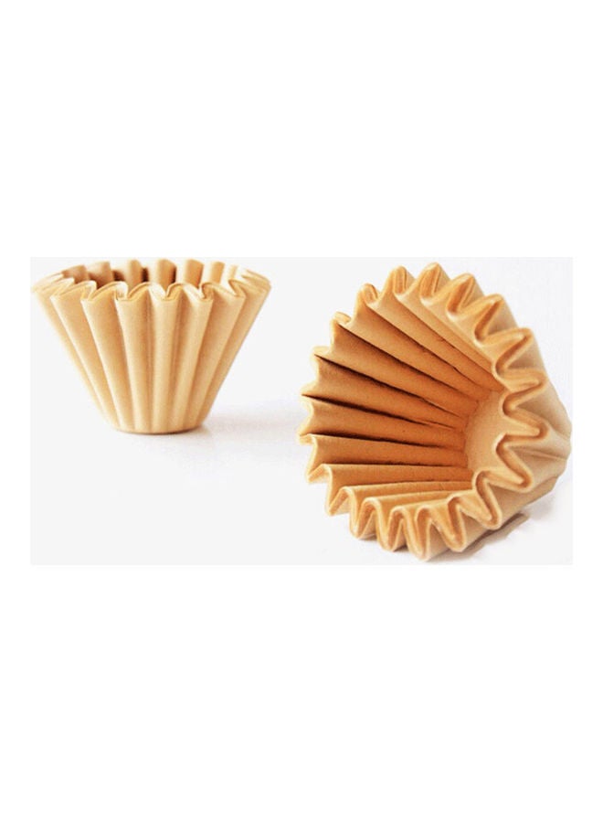 50-Piece Filter Paper Cake Cup Beige 6 x 4.5 x 5cm  - Image 5