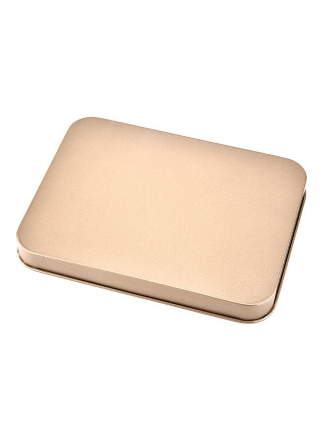 Non-Stick Rectangular Cake Pan Gold 24.4 x 18.3 x 2.5cm