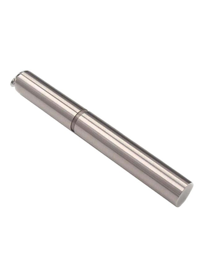Generic Portable Toothpick Outdoor Waterproof Travel Seal Box Holder Silver  - Image 1