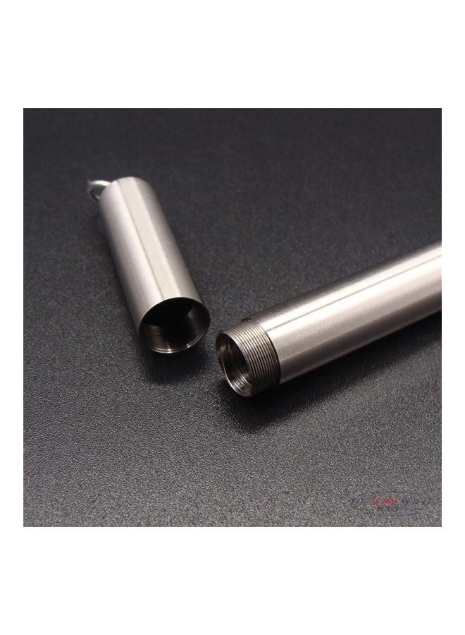 Generic Portable Toothpick Outdoor Waterproof Travel Seal Box Holder Silver  - Image 4