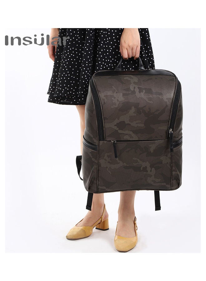 Large Capacity Mommy Backpack Brown - Image 5