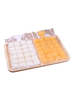 10-Piece Disposable Self Sealing Ice Cube Making Bag Multicolour 19 x 3 x 1cm