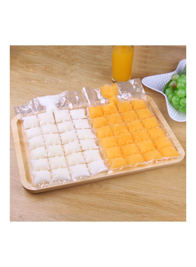 Generic - 10-Piece Disposable Self Sealing Ice Cube Making Bag Multicolour 19 x 3 x 1cm - Image 1