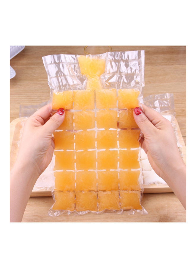 Generic - 10-Piece Disposable Self Sealing Ice Cube Making Bag Multicolour 19 x 3 x 1cm - Image 1