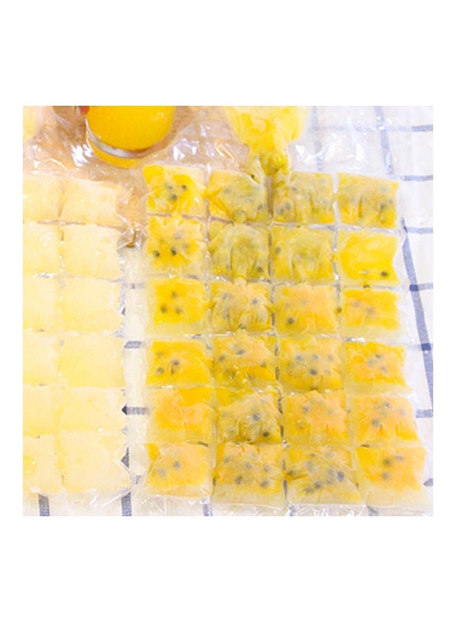 Generic - 10-Piece Disposable Self Sealing Ice Cube Making Bag Multicolour 19 x 3 x 1cm - Image 1