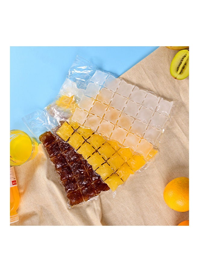 Generic - 10-Piece Disposable Self Sealing Ice Cube Making Bag Multicolour 19 x 3 x 1cm - Image 1