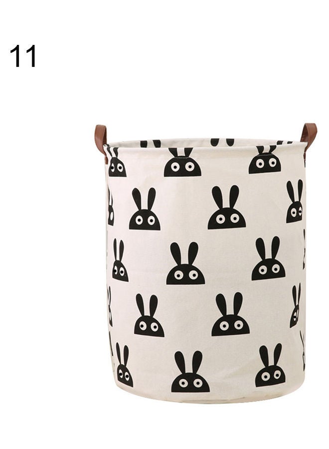 Laundry Storage Basket White/Black