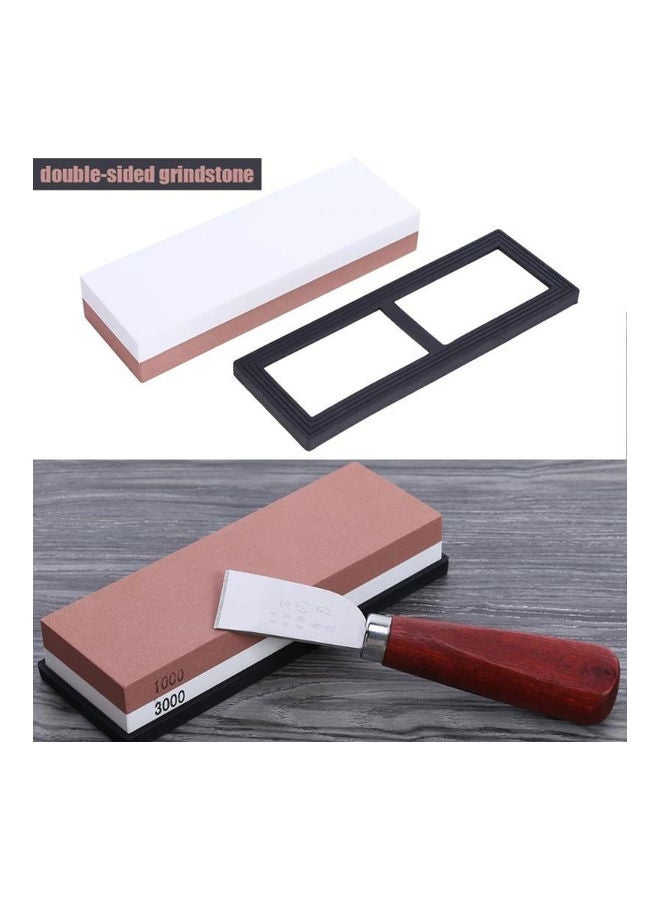 Dual Sided Knife Sharpening Stone White/Red  - Image 2