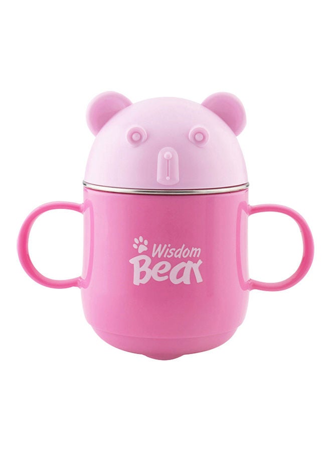 Cute Bear Stainless Steel Coffee Tea Water Kids Milk Cup Pink 14x12x8cm