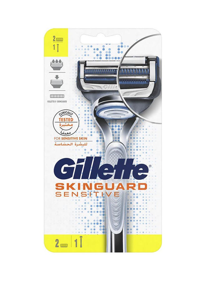 Gillette Skingard Sensitive ِMachen + 2 Shaves Multicolour 