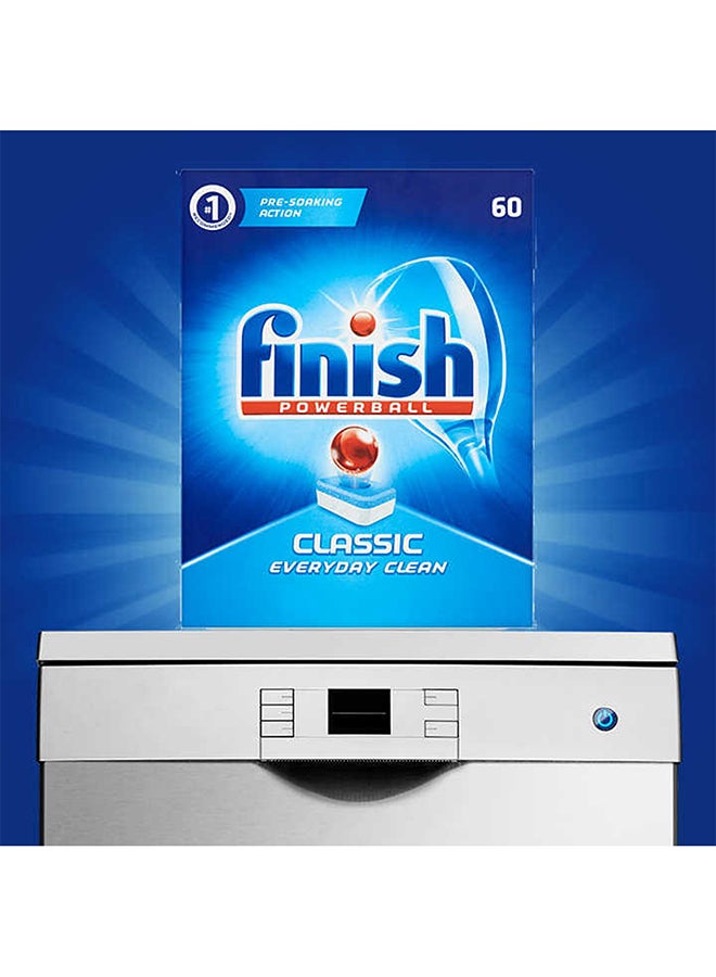 Set Of 60 Classic Everyday Clean Dishwasher Tabs Multicolour