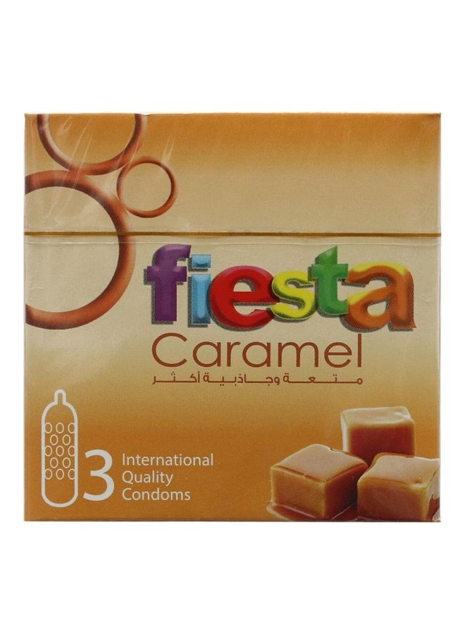 FIESTA 3-Piece Caramel Condoms  - Image 1