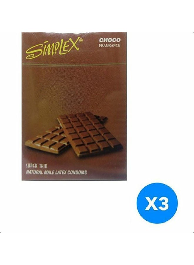 3-Piece Choco Condoms Pack Of 3