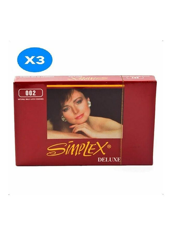 3-Piece Deluxe Condoms Pack Of 3