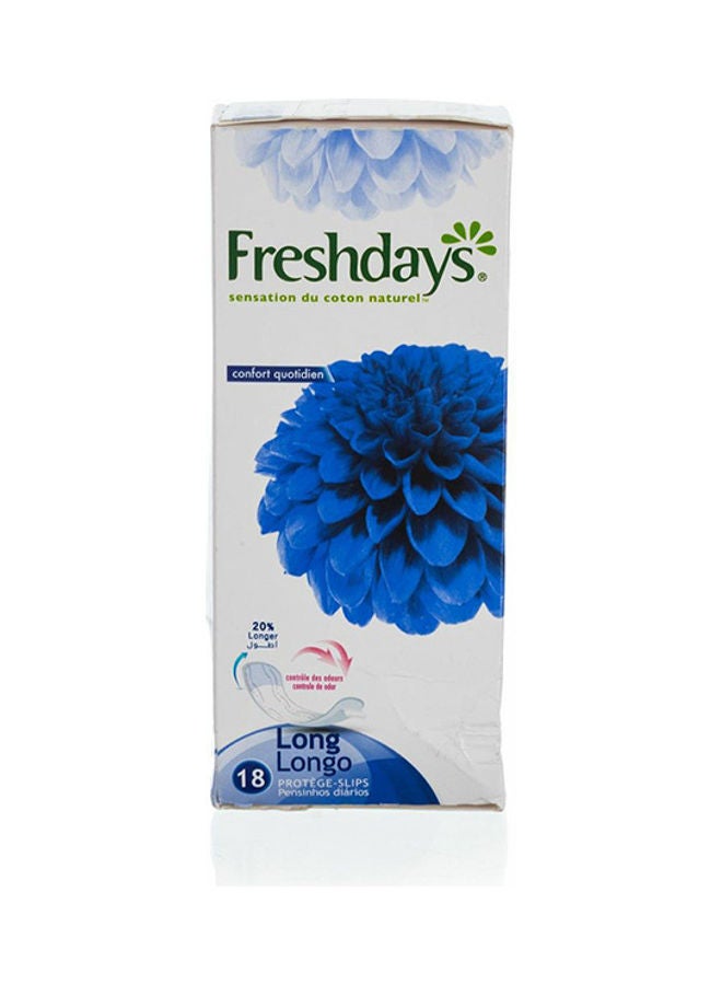 Freshdays 18-Piece Sensation Natural Cotton Long Protect Slips White  - Image 1