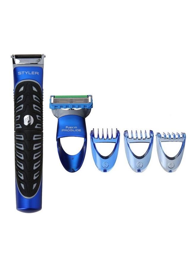 Gillette - Fusion ProGlide Styler 3-in-1 Waterproof Electric Shaver blue - Image 1
