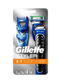 Fusion ProGlide Styler 3-in-1 Waterproof Electric Shaver blue