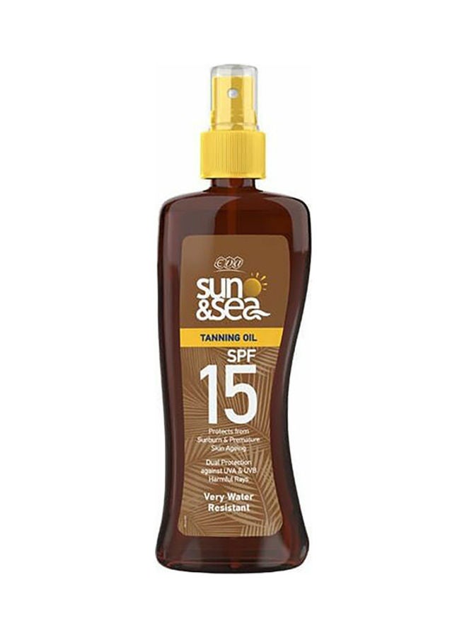 إيفا زيت تسمير بعامل الحماية من الشمس SPF 15 ويوفر عناية واقية من أشعة الشمس 200ملليلتر