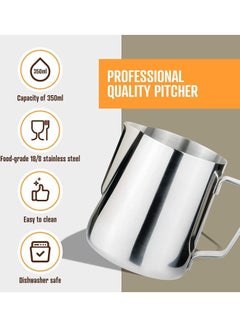 MMG Milk Frothing Steaming Pitchers Stainless Steel 350ml  - Image 3