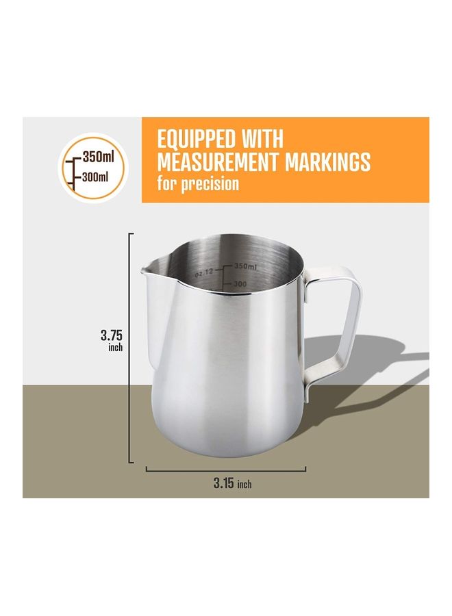 MMG Milk Frothing Steaming Pitchers Stainless Steel 350ml  - Image 5