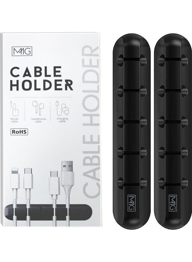 MMG Desktop  Management System Cable Organizer Black  - Image 1