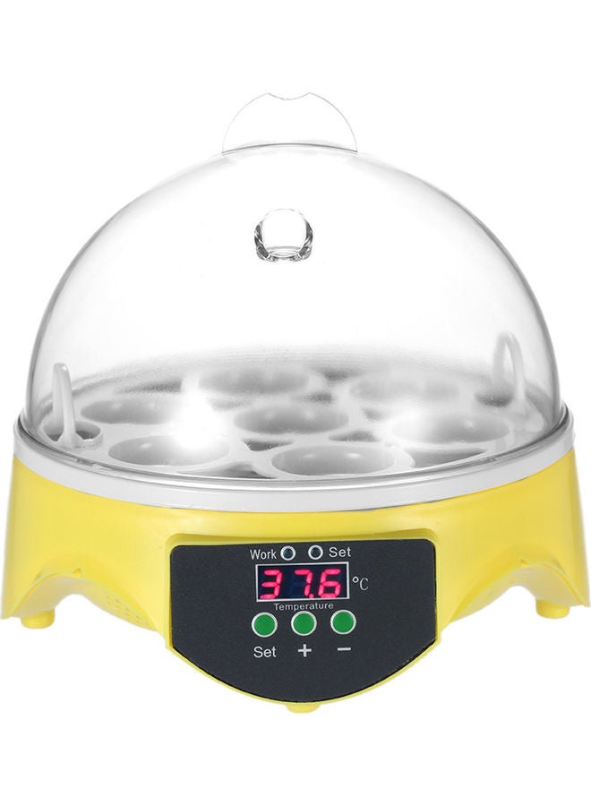 7-Eggs Automatic Egg Incubator Machine Yellow/Transparent - Image 4