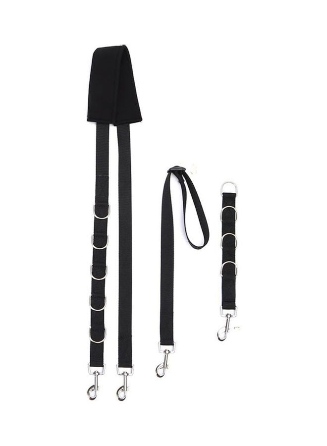 Generic Adjustable Dog Grooming Belly Strap D-ring Black/Silver  - Image 1