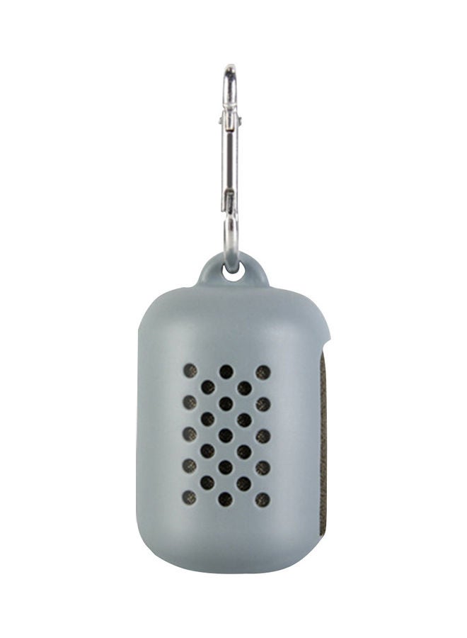 Towel With Silicone Case Grey 40x40cm - Image 1