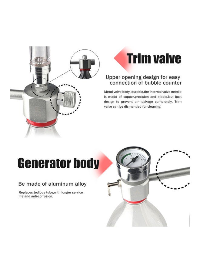 مولد ثاني أكسيد الكربون لحوض السمك. أسود - Image 4