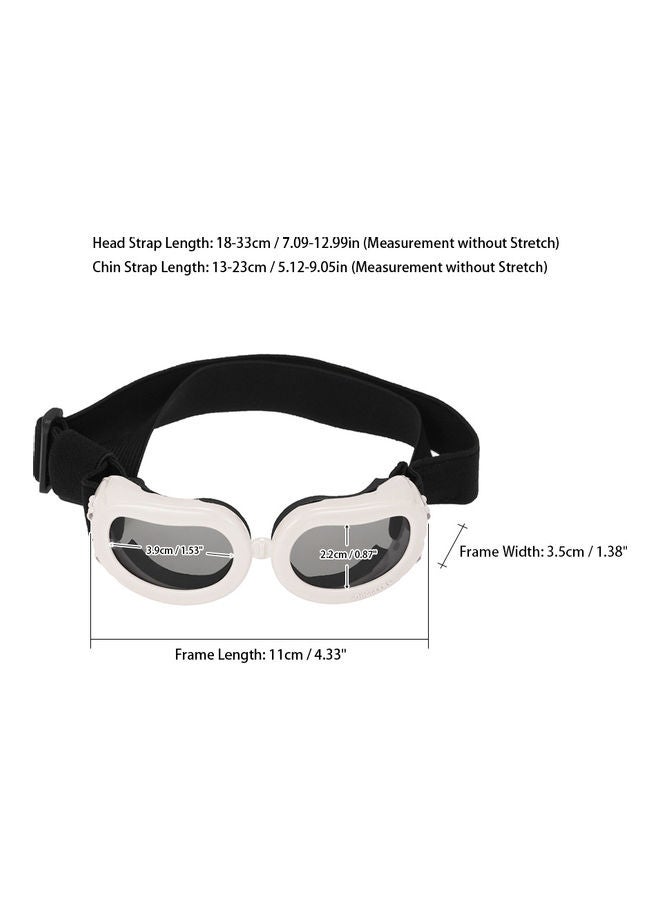 نظارة شمسية للكلاب والحيوانات الأليفة أبيض - Image 5