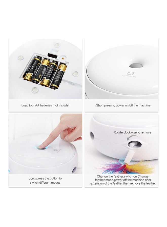 لعبة تفاعلية إلكترونية ذكية للقطط تصدر صوت أبيض - Image 2