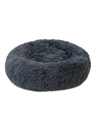 Round Plush Cat Bed Grey - v1612764119/N44259993A_1