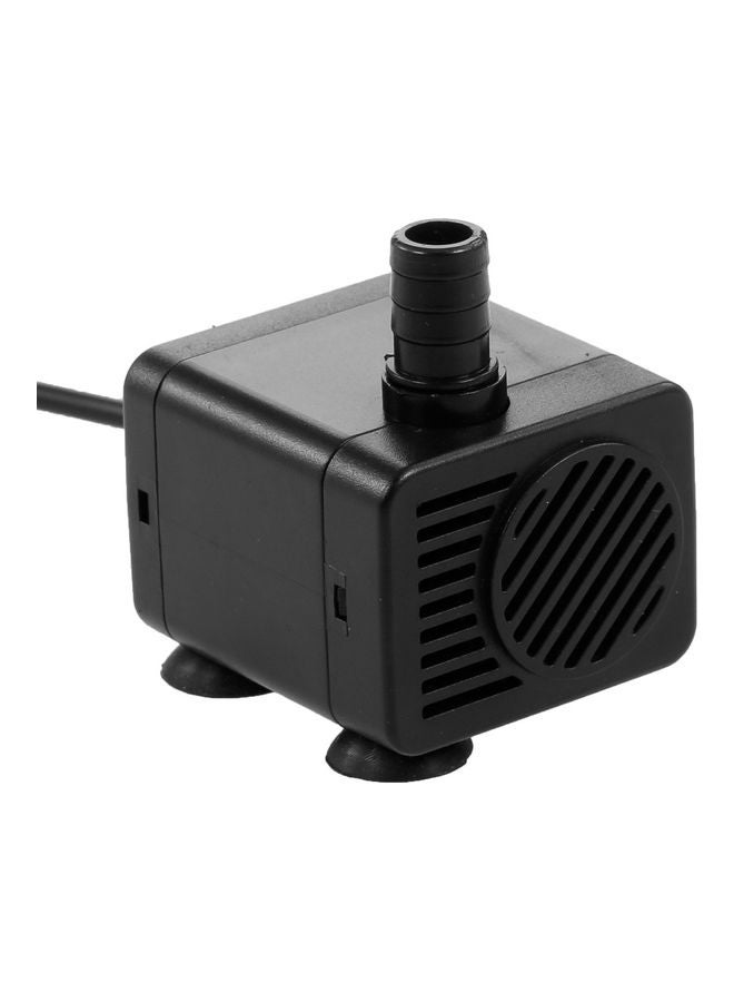 مضخة ماء صغيرة فائقة الهدوء تعمل بجهد 5 فولت ومزودة بمنفذ USB مع سلك كهربائي أسود - Image 1