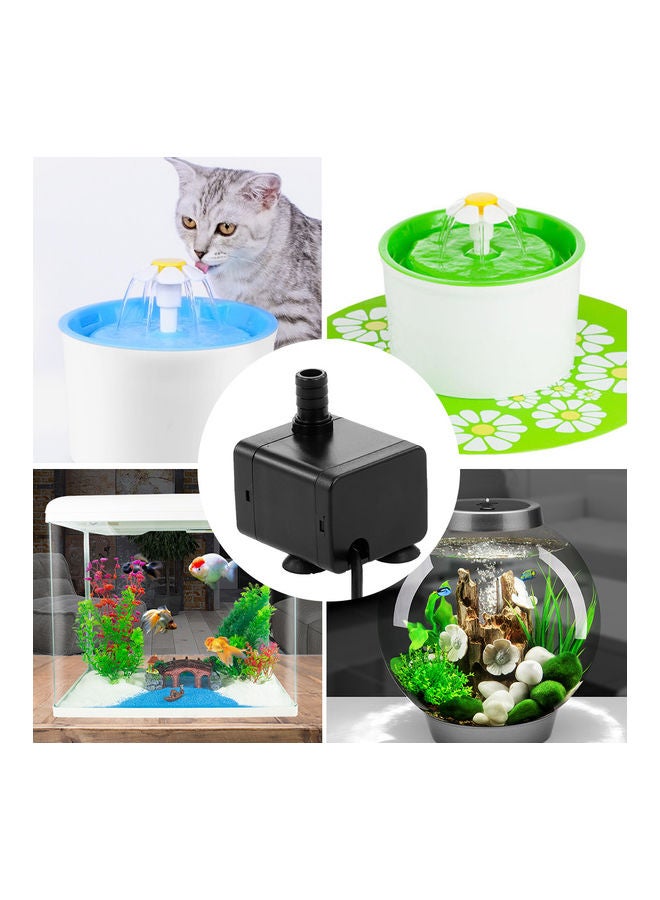 مضخة ماء صغيرة فائقة الهدوء تعمل بجهد 5 فولت ومزودة بمنفذ USB مع سلك كهربائي أسود - Image 5