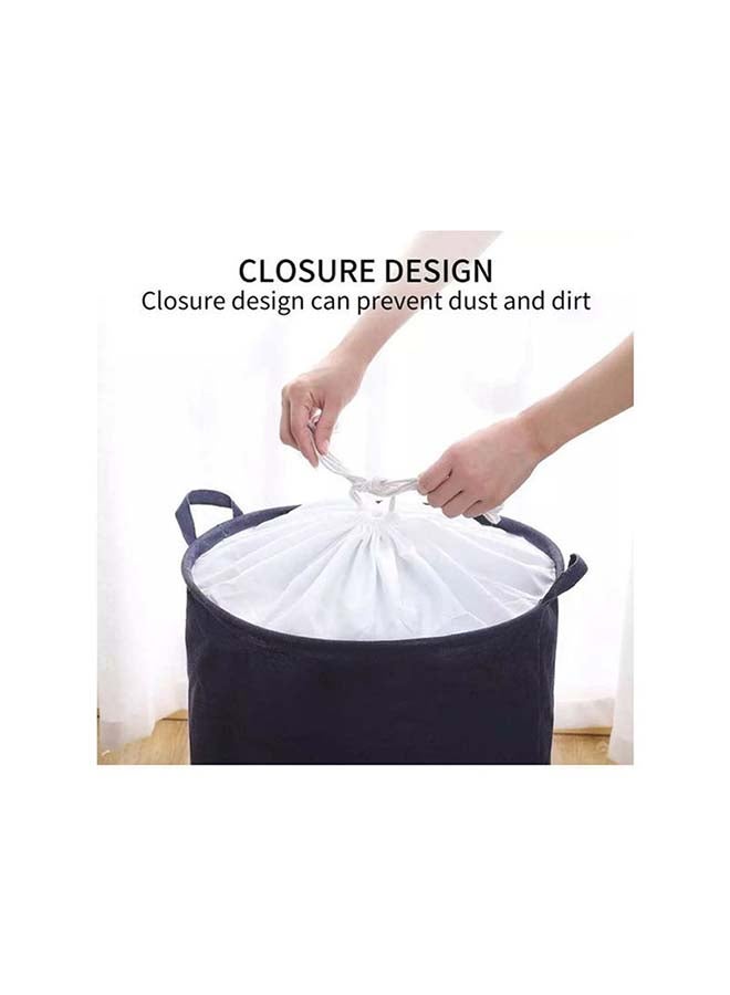 fashionhome My Printed Laundry Hampers Bag Black 15.7x19.7inch  - Image 3