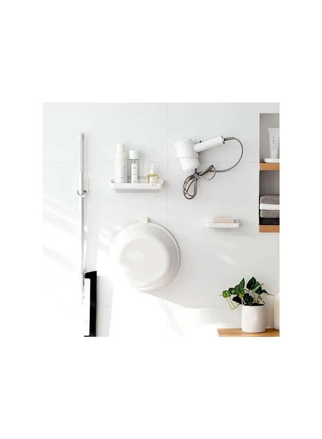 fashionhome Self Adhesive Wall Mounted Mop Hanger White 5x5.5x7cm  - Image 5