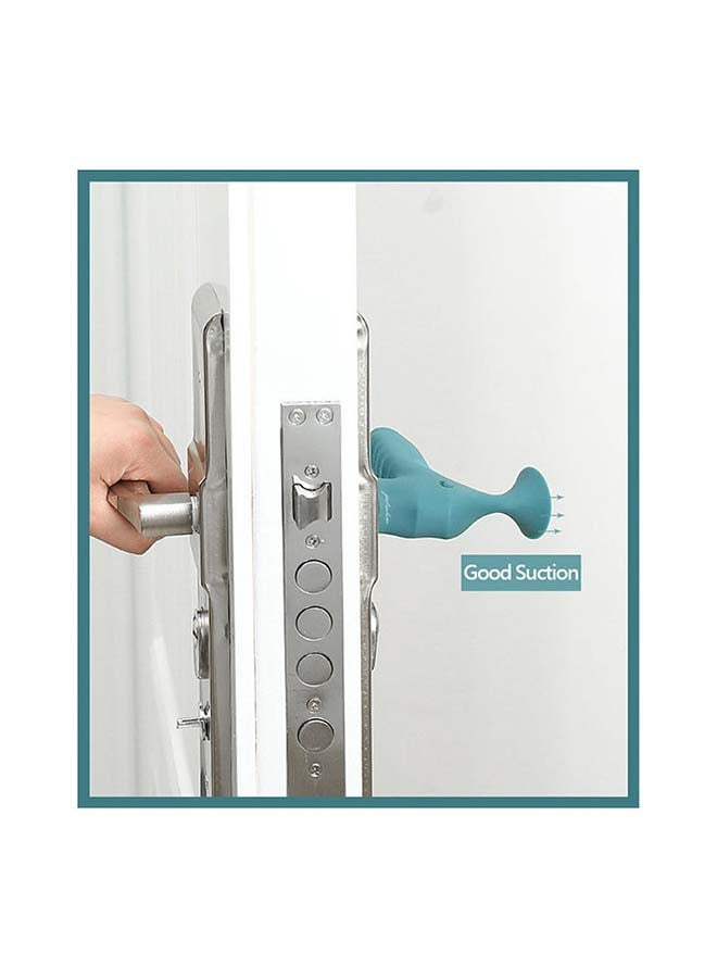 fashionhome Silicone Protective Door Handle Cover Dark Blue 15x10cm  - Image 3