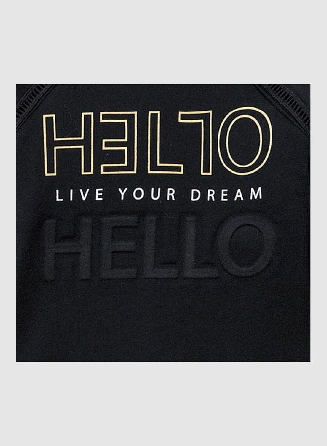 amora Long Sleeve T-Shirt Black - Image 3