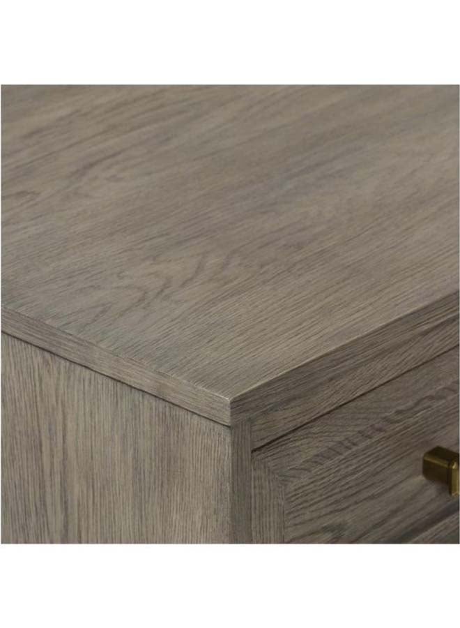 ebb & flow - Bedside Table Luxurious - Solid Wood Nightstand Comdina - Bedroom Furniture yellow-gold 86x76x51cm - Image 1