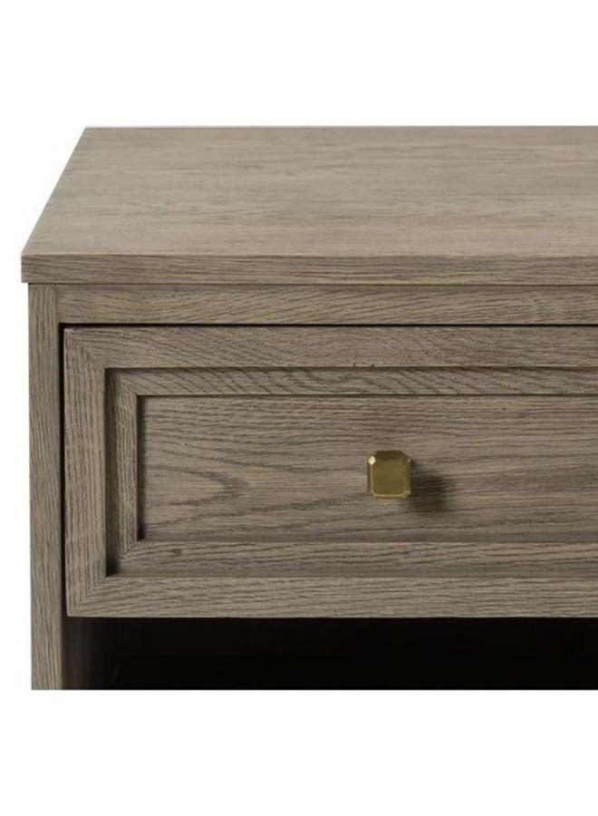ebb & flow - Bedside Table Luxurious - Solid Wood Nightstand Comdina - Bedroom Furniture yellow-gold 86x76x51cm - Image 1