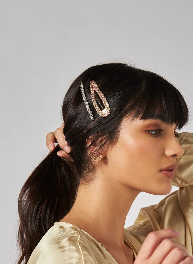 VERO MODA Embellished Hairclips (Pack of 4)