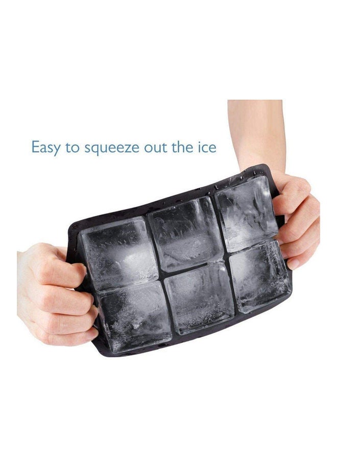 Pack Of 2 Square and Ball Ice Cube Tray VD-AZ-ICETRAY-BK Black