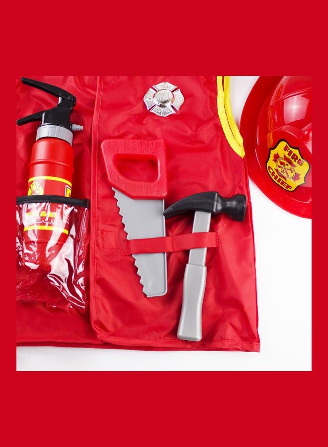 اس بي سي طقم فستان لعب دور رجال الإطفاء للأطفال مكون من 6 قطع - Image 3