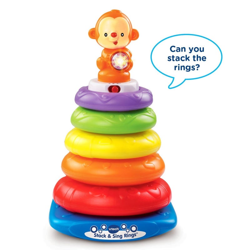 vtech 6-Piece Stack And Sing Rings Set  - Image 3