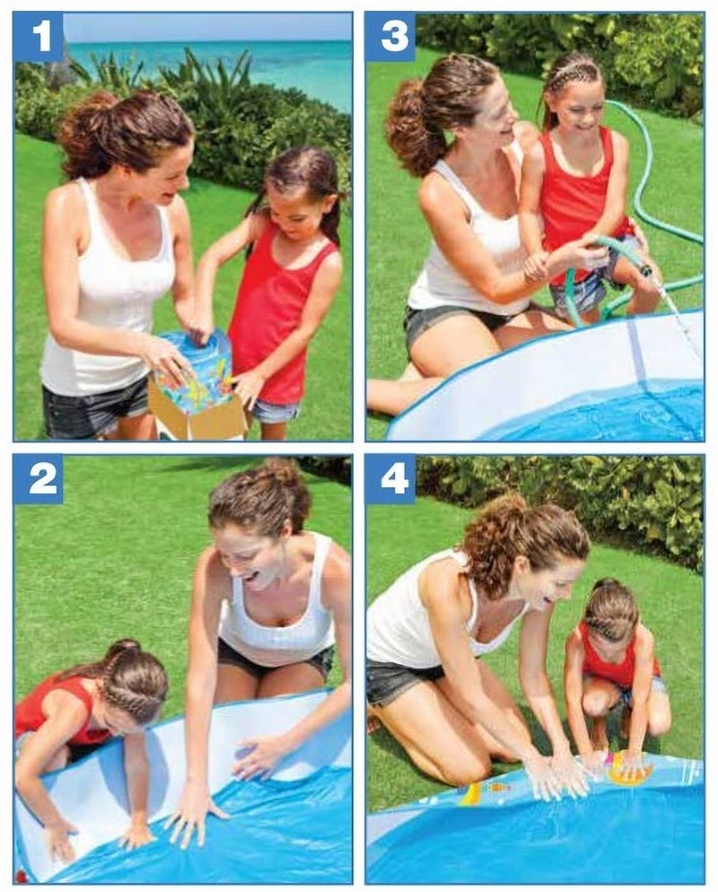 INTEX - Ocean Play Snapset Pool 182.9 x 457.2 x 182.9cm - Image 1