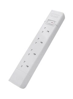AL FANAR Cord Extension 13A 4 Sockets White 3meter 