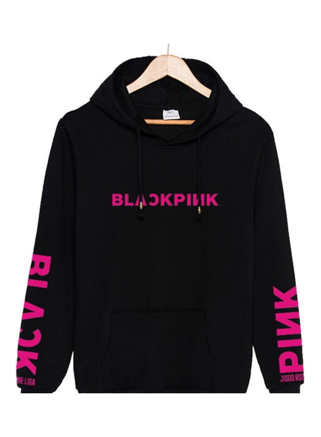 Generic - Blackpink Printed Hoodie Black/Rose Red - Image 1