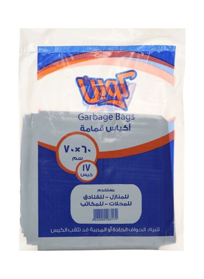 Queen 17-Piece Garbage Bag Black 70 x 60cm 